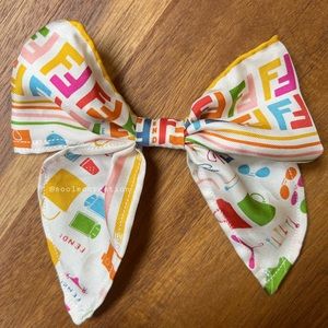 Fendi girl hair bow **handmade